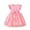 1-Pink284, variant on Kiijoy Girls Summer Princess Dress Ruffle Sleeveless Ribbed Flower Mesh Dress, Sizes 3-4