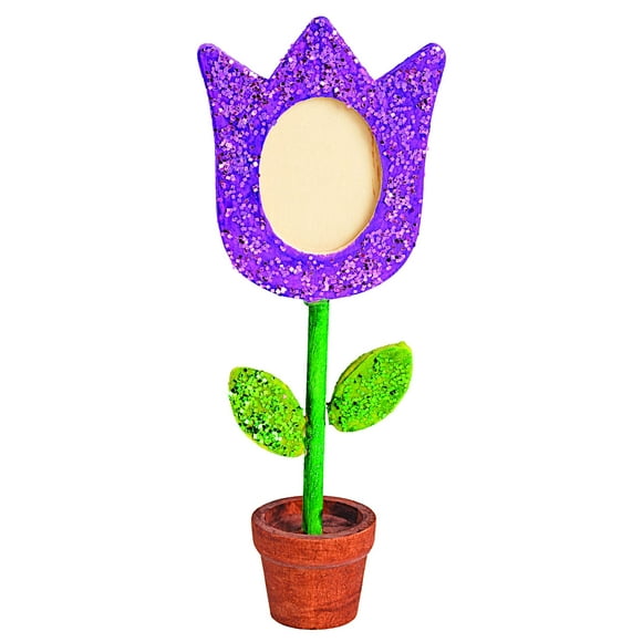 Colorations Wooden Flower Pot Picture Frames, Great Craft Project for Kids, Create a Keepsake, 12 Frames, Ideal Mothers Day or Fathers Day Gift, Birthday or Holiday, Personalize