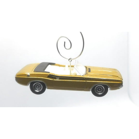 Christmas Ornament for 1971 Dodge Challenger 340 Gold