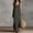 Dark Gray, variant on QUNYINEY A Line Womens Plus Size Dresses Long Sleeveless Cotton Linen Sundress Casual Loose Fit V Neck Solid with Slit Dresses