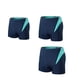 thumbnail image 4 of Traje de baño para hombres al aire libre, bañadores de playa, bañadores elásticos, traje de baño de una pieza, suministros de natación (Deep Blue Sea Blue, L), 4 of 4
