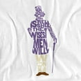 thumbnail image 2 of Willy Wonka And The Chocolate Factory T-Shirt Word Silhouette Unisex Graphic Tee for Men & Women, 2 of 7