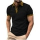 thumbnail image 2 of Blusa y camisa de manga corta con cuello vuelto para hombre, blusa de manga corta con solapa y botones estampados, blusa de poliéster para hombre, 2 of 5