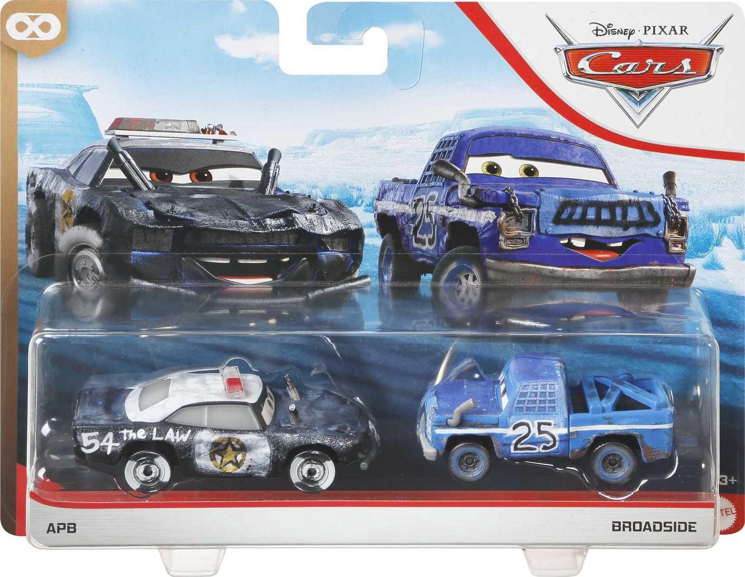 Disney Pixar Cars APB et Broadside, paquet de 2