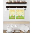 thumbnail image 3 of Happy Easter Kitchen Dish Towels for Drying Dishes Set of 4, Rabbits Eggs Spring Daisy Floral Grass Yellow Waffle Weave Microfiber Hand Tea Bathroom Towels Quick Dry & Absorbent Towel 15.7x23.6, 3 of 7