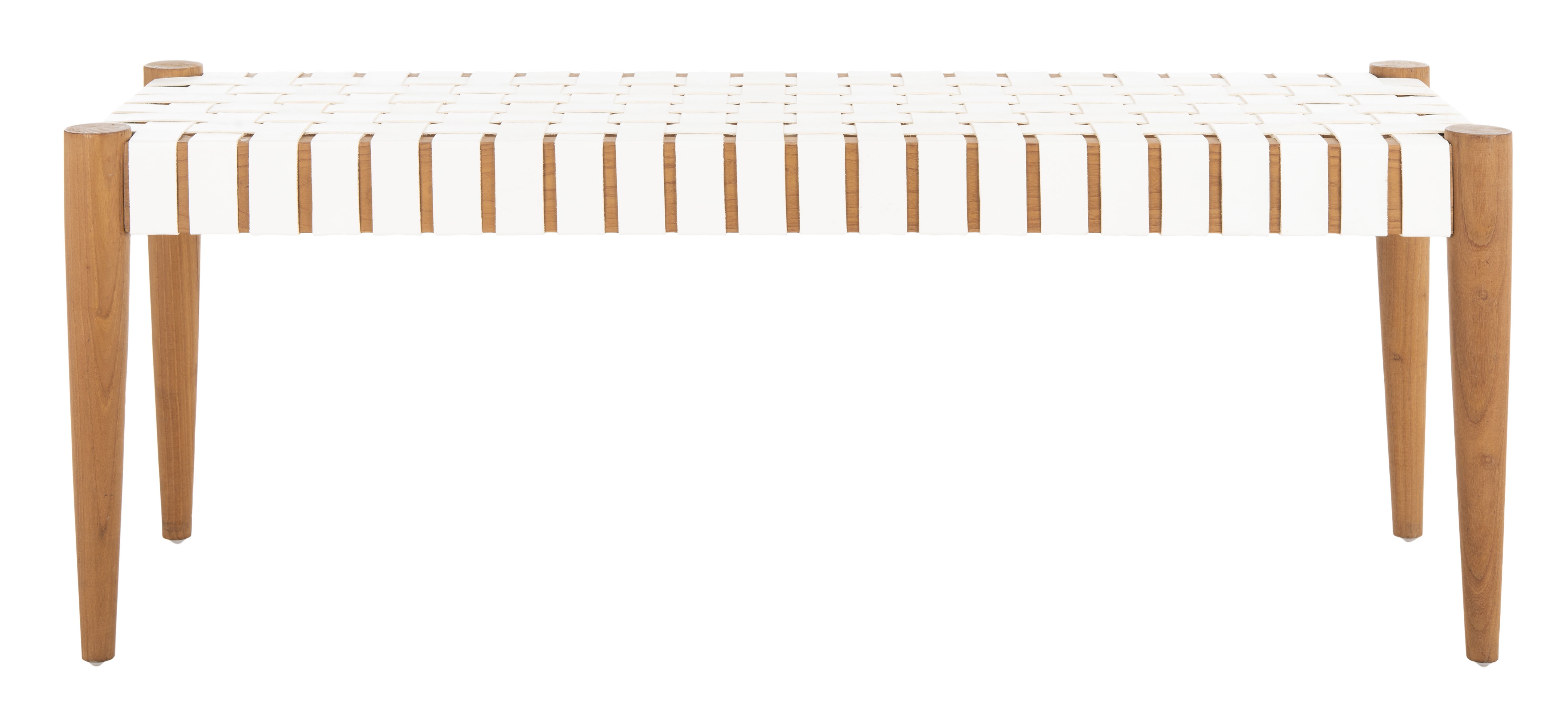 Safavieh leather weave deals bench