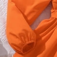 thumbnail image 2 of KVPLBQFD Black Dress Bridal Shower Dress a Line Dress Going Out Dresses Baby Christmas Outfit Girl Girls Clothes 4t Thanksgiving Baby Outfit, Orange 9-10 Years, 2 of 7