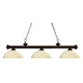 thumbnail image 2 of Z-Lite 200-3GM-DGM14- 3 Light Billiard Light Gun Metal Steel  Glass, 2 of 2