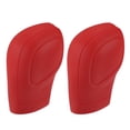 thumbnail image 1 of Unique Bargains Funda universal para palanca de cambios de coche, cómoda funda para palanca de cambios de freno de mano, silicona antideslizante, color rojo, 2 unidades, 1 of 1