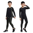 thumbnail image 4 of Mallas de entrenamiento para niños, ropa de secado rápido, ropa de otoño e invierno para niños, baloncesto, fútbol, ropa deportiva de fitness, traje para niños, 4 of 5