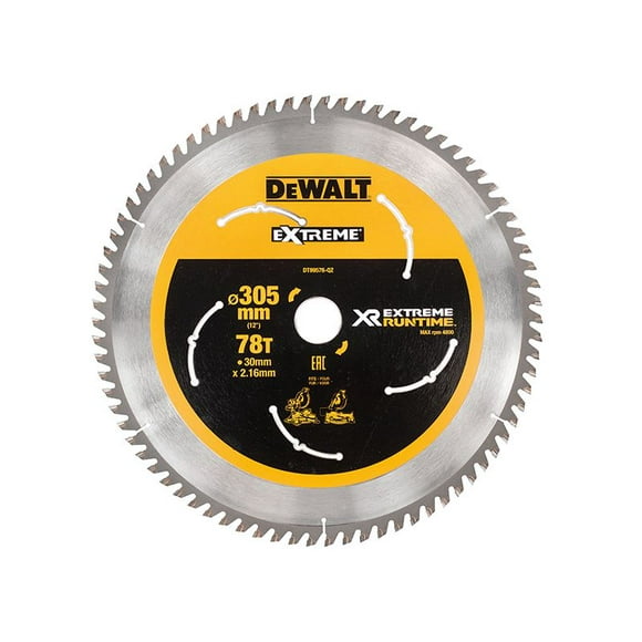 DEWALT - XR FlexVolt Mitre Saw Blade 305 x 30mm x 78T