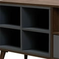 thumbnail image 6 of Bowery Hill Modern Wood TV Stand for TVs up to 47" with 1-Drawer in Walnut, 6 of 10