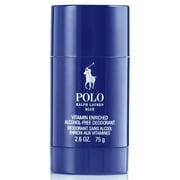 Ralph Lauren Polo Blue Deodorant Stick for Men, 2.6 Oz (Pack of 2)