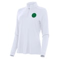 thumbnail image 2 of Women's-Antigua  White Pittsburgh Steelers St. Patrick's Day Intent Quarter-Zip Pullover, 2 of 4