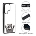 thumbnail image 2 of WIRESTER Shockproof Soft Rubber Cover Case for Samsung Galaxy S25 Ultra 6.8" 2025, Raccoon Hands Out, 2 of 5