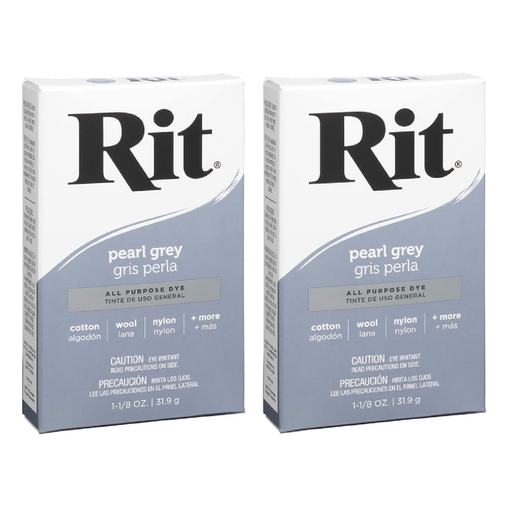 Rit All Purpose Powder Dye 1-1/8 oz Pearl Grey, 2 Pack