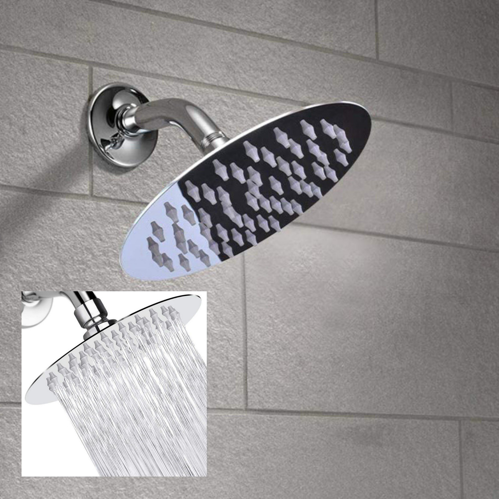 WHLBF Premium High Pressure Shower Heads High Pressure Rain Luxury