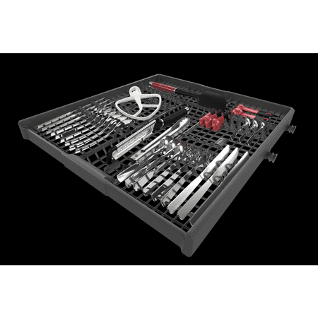 KitchenAid - 24" Front Control Built-In Dishwasher with Stainless Steel Tub, PrintShield Finish, 3rd Rack, 39 dBA - Stainless Steel