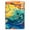 540 Fusion Tumbled Brass Zippo Colorful Design, variant on Zippo Stamped Antique Brass Pocket Lighter