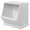 Badger Stackable Storage Cubby, White