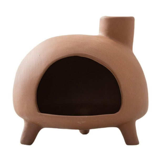 Porta incienso, soporte para incienso, regalo, cerámica, decorativo, decoración del hogar, adorno de incienso Rojo ladrillo