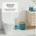thumbnail image 6 of Virtu 6 Piece Bamboo Bathroom Sets, Teal Blue Bathroom Accessories Set for Minimalistic Bathroom Décor, 6 of 6