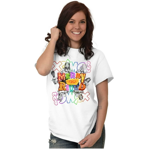 XOMG POP Merry Go Round Song Cover Women Plus Size Graphic Tee Tees Brisco Brands 2X