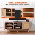 thumbnail image 4 of Soporte de TV VEVOR Rattan para TV de 55 pulgadas con estantes ajustables, 4 of 9
