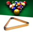 thumbnail image 1 of Support de Billes de Billard de Table Triangle Tête Noire 57.2MM Pin Style Britannique Américain 9 Support de Billes de Piscine Jaune, 1 of 7