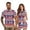 American Flag Palm Tree, variant on Pink Sequin Print Matching Couple Golf Outfits His and Hers Quarter Zip Stand Collar Sport Wear for Golf Tennis Casual Summer Vacation Mr and Mrs Gifts