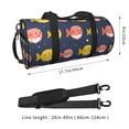 thumbnail image 2 of Easygdp Cute Puffer Fish Bolsa de Viaje, Bolsa de Mano, Bolsa de Gimnasio, Bolsa de Equipaje para Viaje, 2 of 6