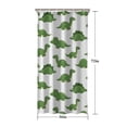 thumbnail image 5 of White Green Dinosaurs Pattern Shower Curtain 36"x72" ,Bathroom Decorative Shower Curtains Set with 12 Hooks,Modern Waterproof Washable Shower Curtain, 5 of 6