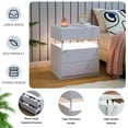 thumbnail image 7 of Cubehom 2 Set of Nightstands LED Night Stand Modern Nightstand with 3 Drawers LED Bedside Tables for Bedroom, Living Room, 7 of 7