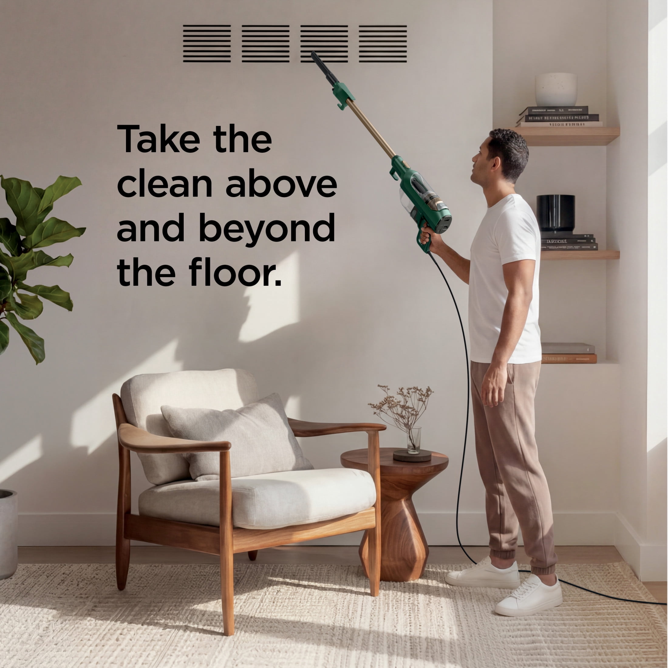 Shark Detect + Reveal Corded Stick Vacuum, with Direction Detect, Reveal Technology, Self-Cleaning Brushroll, Pet Hair Pickup, Handheld Conversion, Swivel Steering, ZS500 Green