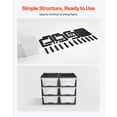thumbnail image 6 of 2 Pack Plastic Storage Drawers 6 Drawer Organizer Clear Bins for Office Craft Room Classroom Home Closet Dresser, 6 of 6