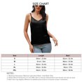 thumbnail image 4 of Camiseta sin mangas con tirantes finos para mujer, camiseta sin mangas informal con cuello en V y espalda descubierta para verano, 4 of 5