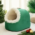 thumbnail image 4 of Winter Cat Bed with Removable Cushion, Self Warming Pet Cave for Indoor Cats and Small Dogs, Cozy Hooded Sleeping Tent Washable, 4 of 5