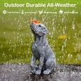 thumbnail image 7 of Solar Garden Statue Dog Figurine – Outdoor Decoration with Butterfly for Garden Yard Decor, 7 of 7