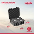 thumbnail image 3 of SKB iSeries Microphone Hard Case, Polypropylene Shell with 3-Slot Foam Interior, Black, 3 of 8