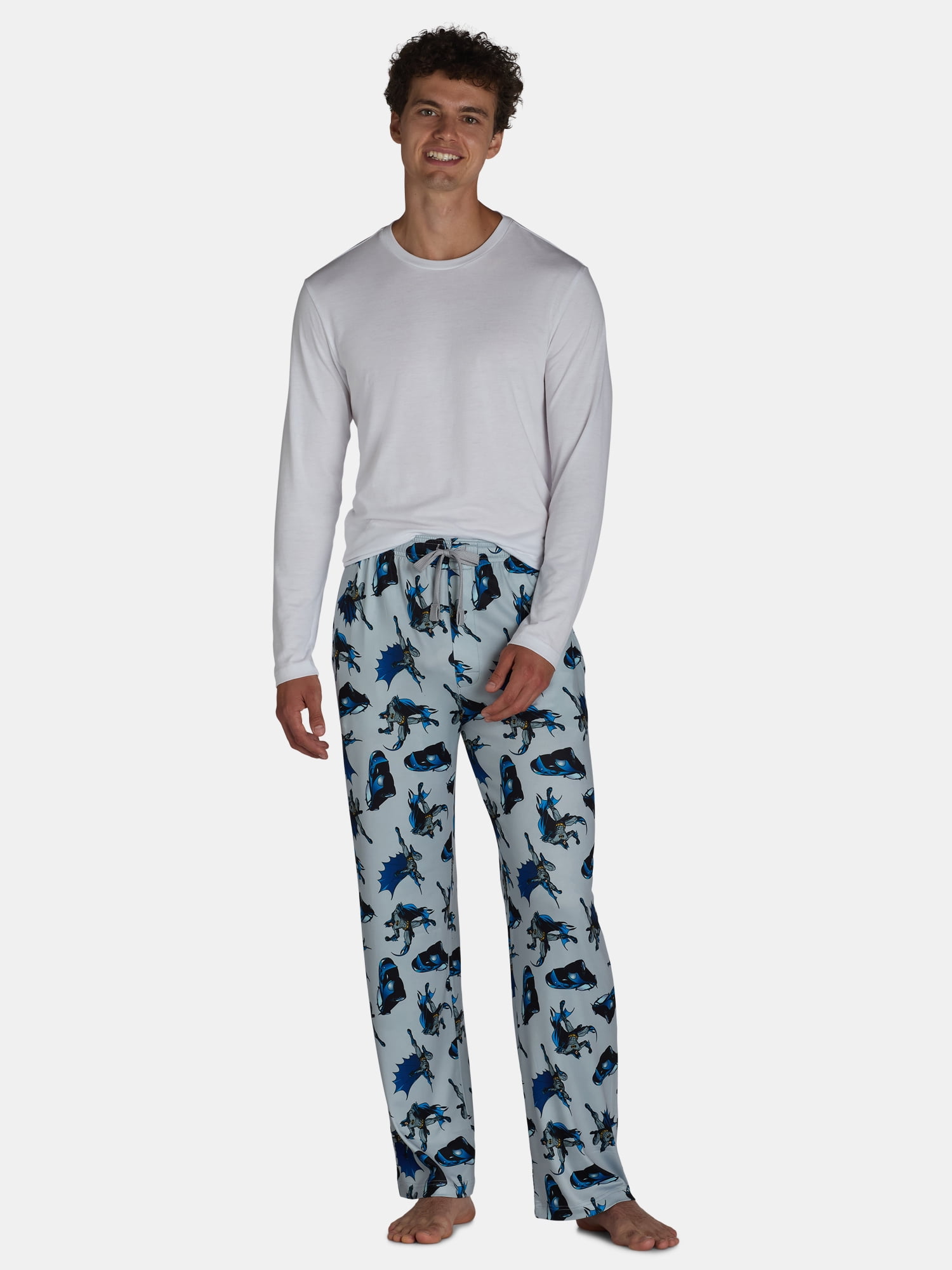 Batman Men's Pajama Sleep Pants, Sizes S-3XL