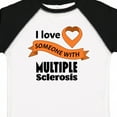 thumbnail image 4 of Inktastic I Love Someone with Multiple Sclerosis Orange Heart Ribbon Boys or Girls Toddler T-Shirt, 4 of 5