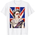 thumbnail image 1 of ElizabethIIGafas de solCamisetaReina británicaElizabethIICamiseta con cuello redondo (2XL), 1 of 2