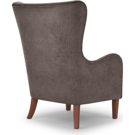 Finch - Morgan Traditional Foam Wing Chair - Espresso Brown