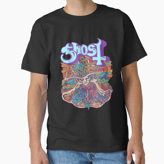 Seven Inches of Ghost Satanic Panic Rock Band Graphic H18828 T-Shirt, for Men and Women, Up to Size 5XL