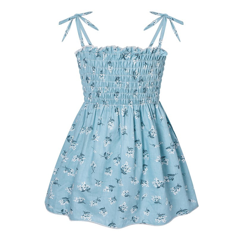 Details about   Toddler Baby Kids Girls Summer Cute Dresses Princess Party Floral Dress Clothes 