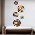 thumbnail image 3 of Designart "Minimal Bauhaus Dimensions IV" Modern Geometric Metal Wall Art Set of 5 Piece, 3 of 5