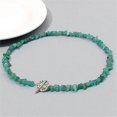 thumbnail image 4 of Collar Gargantilla Yashi de piedra azul natural con grava curativa irregular, 4 of 4