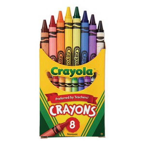 Crayola Classic Color Crayons, Peggable Retail Pack, 8 Colors, Pack of 12