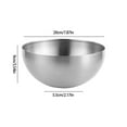 thumbnail image 2 of Stainless Steel Mixing Bowl Set for Kitchen Cooking, Salad Prep & Food Storage - Durable, Rust-Resistant, Dishwasher-Safe Multipurpose Bowls, 1 Pack, 2 of 5