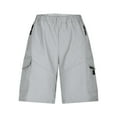 thumbnail image 1 of Pantalones cargo casuales de hombre con cremallera y cordón ajustable - Pantalones cortos de verano ajustados, varias tallas, 1 of 2